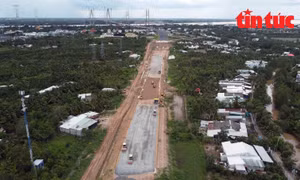 Cao tốc Mỹ Thuận - Cần Thơ có điểm đầu tại Km 107 + 363,08 kết nối với cầu Mỹ Thuận 2.
