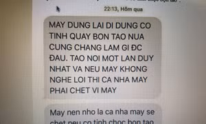 Kẻ nhắn tin đe doạ hai nữ nhà báo viết về 'bảo kê chợ Long Biên' có thể bị xử phạt 7 năm tù