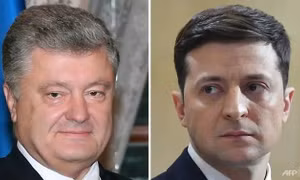 Bầu cử Tổng thống Ukraine: Hai ứng viên V. Zelensky và P. Poroshenko đối đầu ở vòng 2