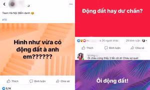 Dư chấn động đất khiến các tòa nhà tại Hà Nội rung lắc 