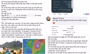 Cộng đồng mạng với nhiều hoạt động chung tay hỗ trợ đồng bào miền Trung