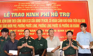 TP Hồ Chí Minh: Chăm lo, hỗ trợ cho các thương binh, bệnh binh