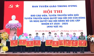 Hội thi Báo cáo viên, Tuyên truyền viên giỏi khu vực III năm 2021