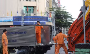 TP Hồ Chí Minh không để rác ứ đọng trong dịp Tết Nguyên đán 2020