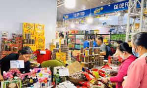 TP Hồ Chí Minh: Mang hàng Tết đến tận nơi phục vụ công nhân, lao động