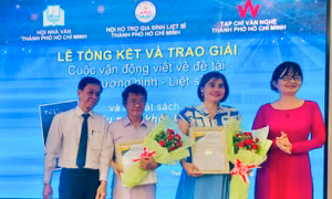 Trao giải cuộc thi viết về Thương binh - Liệt sĩ