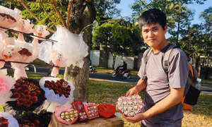 Thị trường ngày Valentine trầm lắng