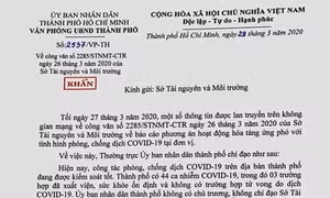 Kỷ luật một phó giám đốc sở vì ra văn bản gây hoang mang dư luận
