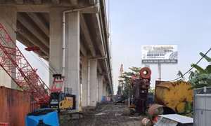 Vướng mặt bằng, cao tốc TP Hồ Chí Minh - Long Thành vẫn thi công cầm chừng