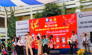 Rộn ràng Hội Xuân tại các trường học TP Hồ Chí Minh