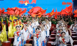 1.000 học viên Cảnh sát Nhân dân tỏa sáng với 'Bản hùng ca toàn thắng' tại TP Hồ Chí Minh