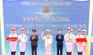 Tuyên dương 10 gương mặt trẻ Công an Thủ đô xuất sắc tiêu biểu năm 2025