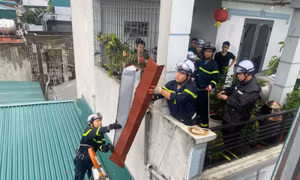 Công an Thủ đô đồng hành cùng nhân dân ứng phó bão Yagi