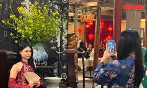 Đậm sắc màu Tết Việt trong từng góc phố cổ