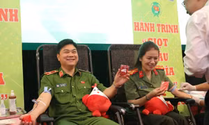 Hành trình 'Giọt máu nghĩa tình': Lan tỏa nghĩa cử cao đẹp trong công an Thủ đô 