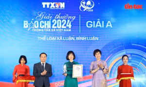Giải thưởng Báo chí TTXVN 2024: Vinh danh những cống hiến không ngừng nghỉ