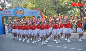 Sôi nổi chương trình ‘Hành khúc học sinh Thủ đô’ năm 2024 