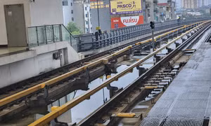 Phản hồi tình trạng nước chảy lênh láng trên tuyến metro Cát Linh - Hà Đông