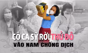 Cô ca sỹ rời Thủ đô vào Nam chống dịch