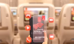 Emirates nâng tầm kết nối với Wi-Fi Starlink trên máy bay A380