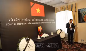 Bạn bè quốc tế, kiều bào viếng Tổng Bí thư Nguyễn Phú Trọng tại Anh