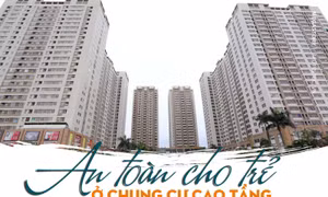 An toàn cho trẻ ở chung cư cao tầng