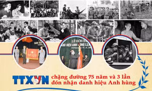 TTXVN - chặng đường 75 năm và 3 lần đón nhận danh hiệu Anh hùng