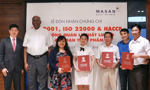Masan nhận chứng chỉ ISO 9001, ISO 22000 và HACCP cho 12 nhà máy thức ăn chăn nuôi