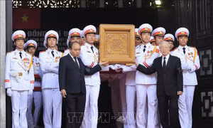 Những hình ảnh về Lễ đưa tang nguyên Tổng Bí thư Đỗ Mười