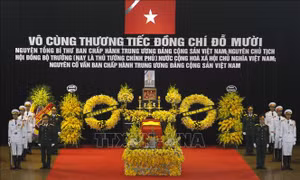 Cử hành trọng thể Lễ Quốc tang nguyên Tổng Bí thư Đỗ Mười