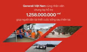 Generali Việt Nam hỗ trợ hơn 1,2 tỷ đồng giúp người dân tái thiết cuộc sống sau thiên tai
