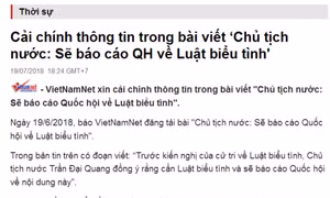  Thông tin sai sự thật, báo điện tử VietNamNet bị phạt 50 triệu đồng