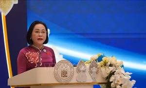 Phó Chủ tịch Quốc hội Nguyễn Thị Thanh phát biểu tại Hội nghị liên Nghị viện cấp Chủ tịch Quốc hội lần thứ hai (ISC-2)