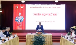 Chủ tịch nước chủ trì Phiên họp thứ hai Ban Chỉ đạo Cải cách Tư pháp Trung ương