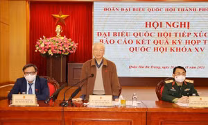 Tổng Bí thư Nguyễn Phú Trọng tiếp xúc cử tri Hà Nội