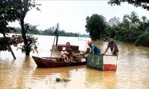 Nghệ An: Nhiều vùng trũng thấp huyện Thanh Chương bị ngập sâu