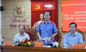 Kiểm tra, giám sát công tác tạm giữ, tạm giam và thi hành án hình sự tại Gia Lai