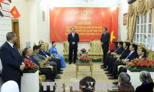 Chủ tịch nước Trần Đại Quang thăm Đại sứ quán Việt Nam tại Ai Cập 