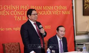 Thủ tướng Phạm Minh Chính gặp gỡ cộng đồng người Việt Nam tại Bỉ