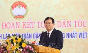 Phó Thủ tướng Trịnh Đình Dũng dự Ngày hội Đại đoàn kết toàn dân tại Vĩnh Phúc