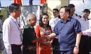 Chủ tịch Quốc hội dự Ngày hội Đại đoàn kết toàn dân tộc tại Đà Nẵng