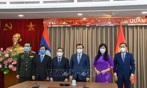 Tăng cường hợp tác trên nhiều lĩnh vực giữa Hà Nội và Viêng Chăn (Lào)