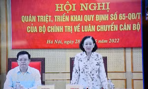 Quán triệt, triển khai Quy định số 65-QĐ/TW của Bộ Chính trị 'Về luân chuyển cán bộ'