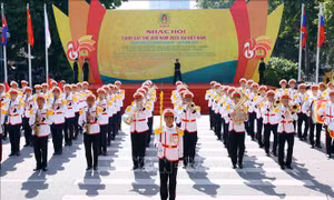 Khai mạc Nhạc hội Cảnh sát thế giới tại phố đi bộ Hồ Gươm