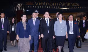 Chủ tịch nước Lương Cường đến Bắc Kinh (Trung Quốc) dự Lễ kỷ niệm 80 năm chiến thắng phát xít của nhân dân thế giới