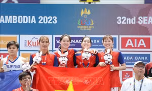 SEA Games 32: Đội tuyển bóng rổ nữ Việt Nam đoạt tấm HCV lịch sử