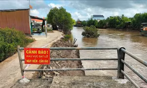 Bạc Liêu: Khẩn trương khắc phục hậu quả sạt lở, đảm bảo an toàn cho người dân