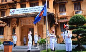 Lễ thượng cờ kỷ niệm 58 năm Ngày thành lập ASEAN