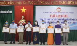 Tỉ lệ cử tri Thừa Thiên - Huế đi bầu cử đạt trên 99,9%
