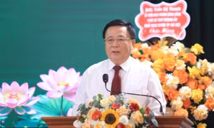 Đồng chí Nguyễn Xuân Thắng dự Đại hội Đảng bộ xã Bích Hào, Nghệ An